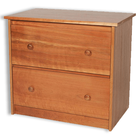Cherry Shaker 2 Drawer Lateral File Cabinet