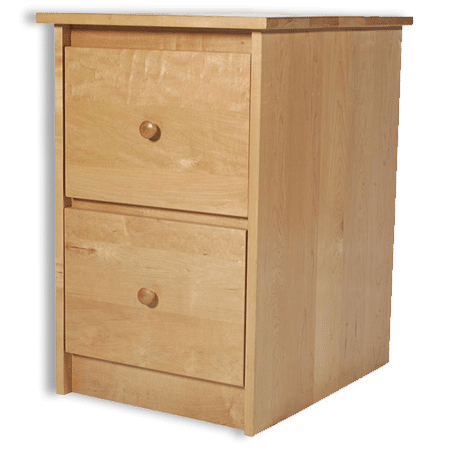 Maple Shaker 2 Drawer File Cabinet, also available with 3 and 4 Drawer Files