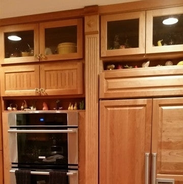 Custom Kitchen Cabinets with fluting and Rosets