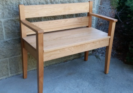 Shaker Benches with Arms