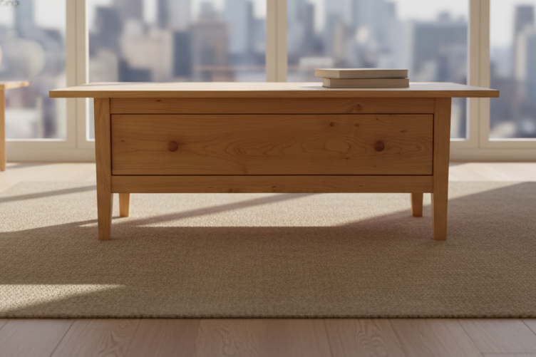 Shaker Coffee Table with Large Drawer