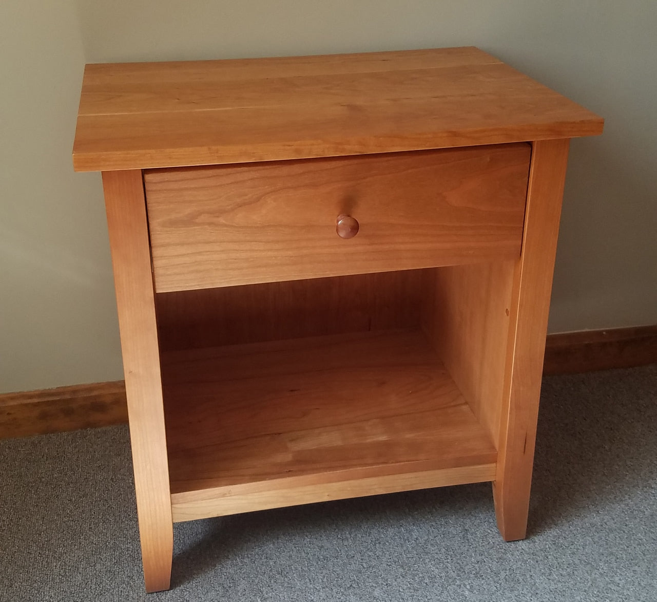 Shaker Post Cherry Large Nightstand