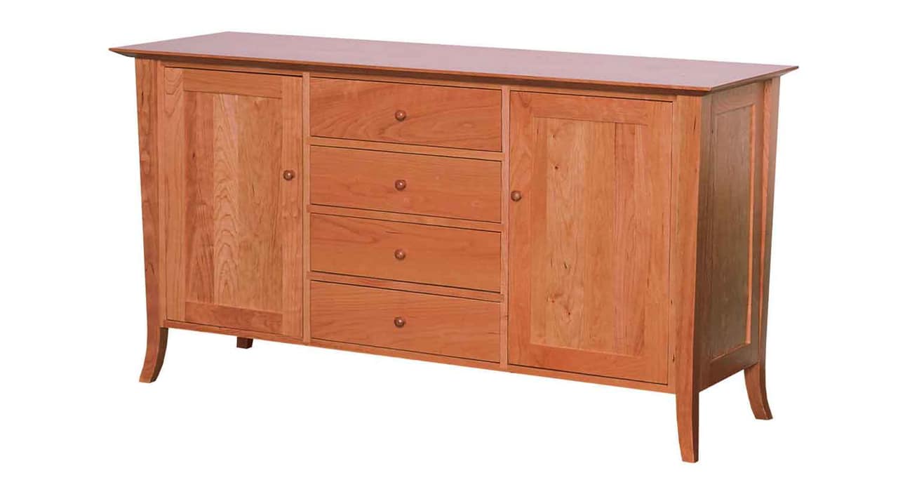 Flare Leg four Drawer Buffet