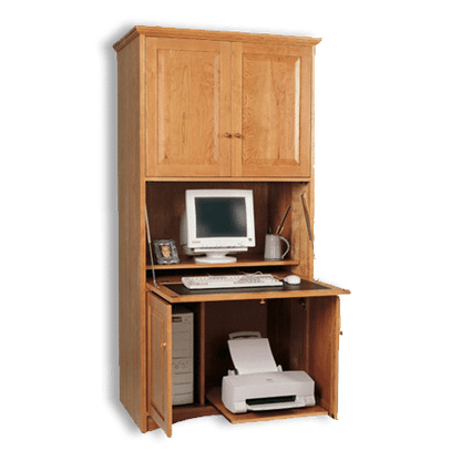 Cherry Computer Armoire