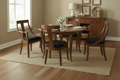 French Country Round Solid Top Hardwood Tables