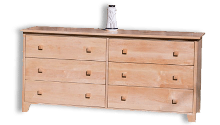 Mission Six Drawer Dresser