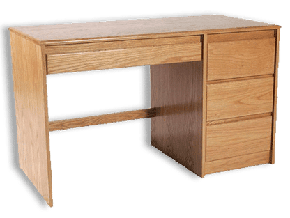 Oak Single Pedestal Desk