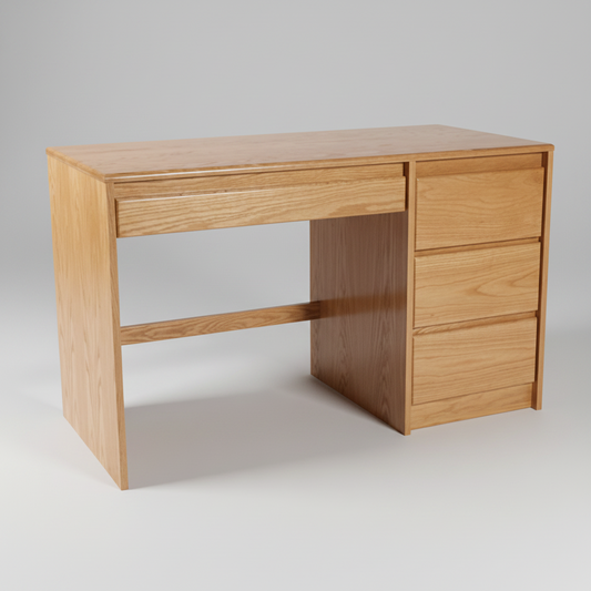 Oak Single Pedestal Desk