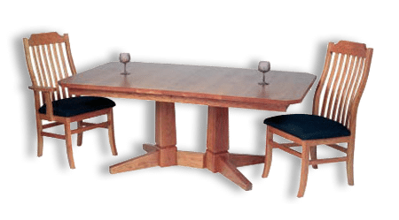 Peacham 2 Pedestal Table