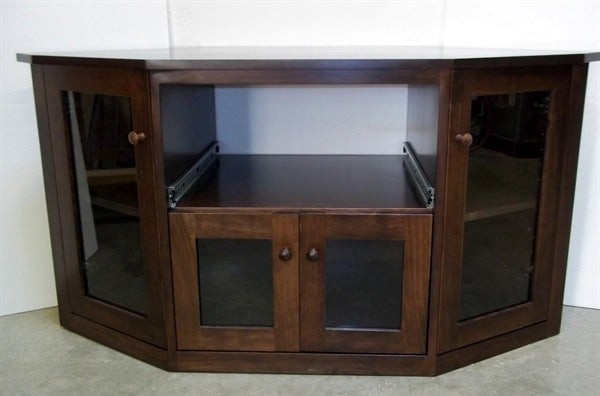 Custom Corner Media Cabinet