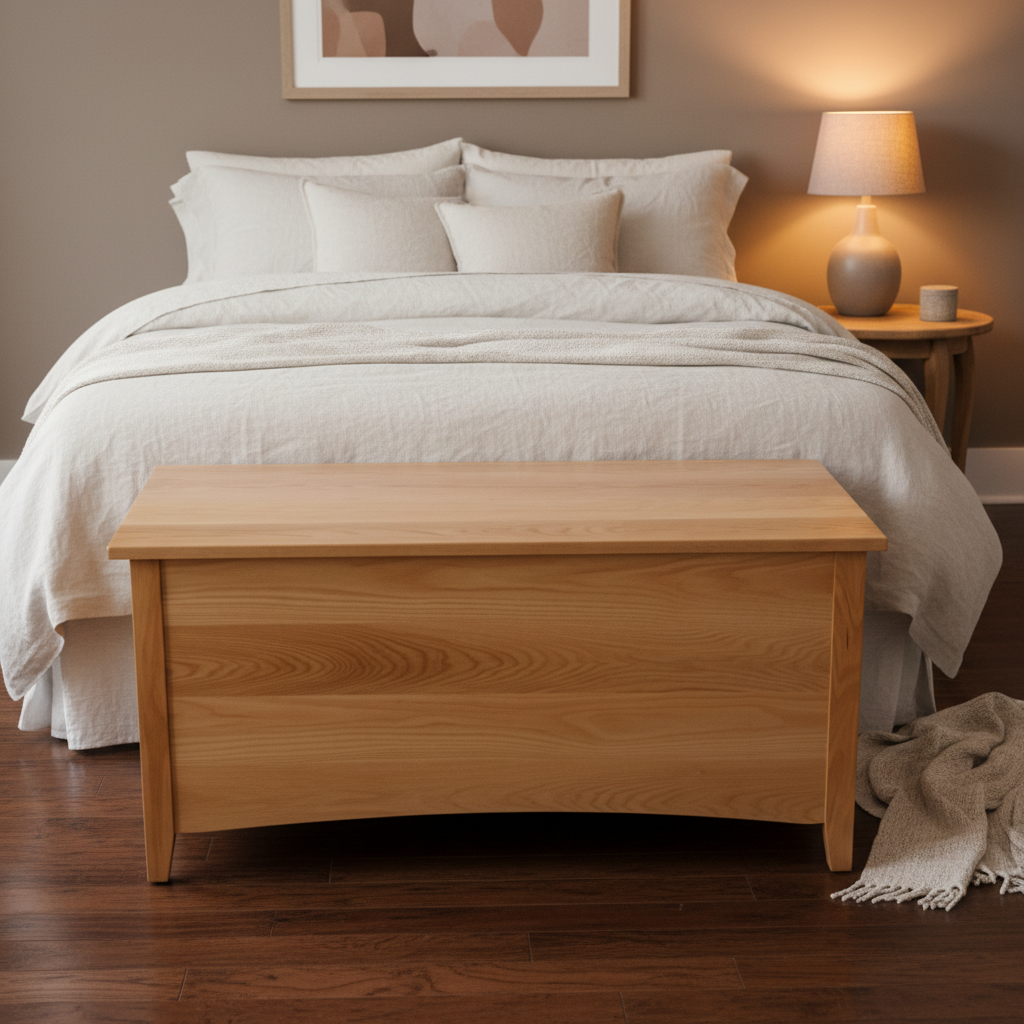 Custom Blanket Chest with Arched Bottom