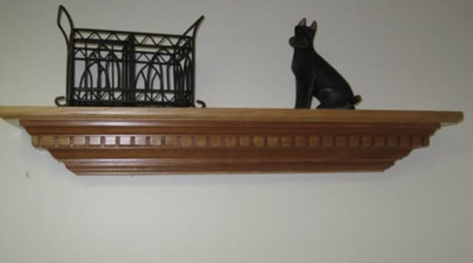 Custom Solid Cherry Floating Wall Shelf