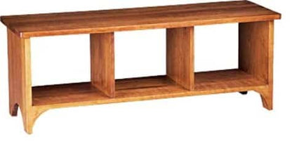 Custom Storage Bench with Arched Bottom