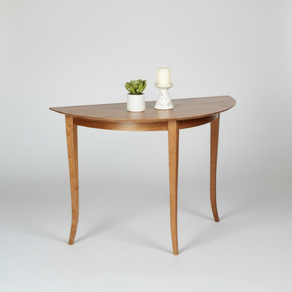 Custom Cherry Demi-lune table