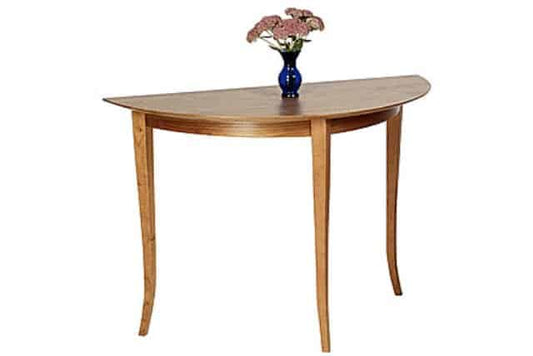 Custom Cherry Demi-lune table
