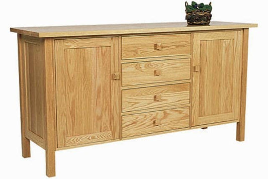 Oak Four Drawer Mission Buffet