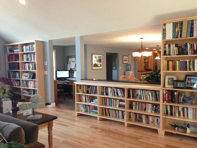 Custom Solid Maple Wall Shelving