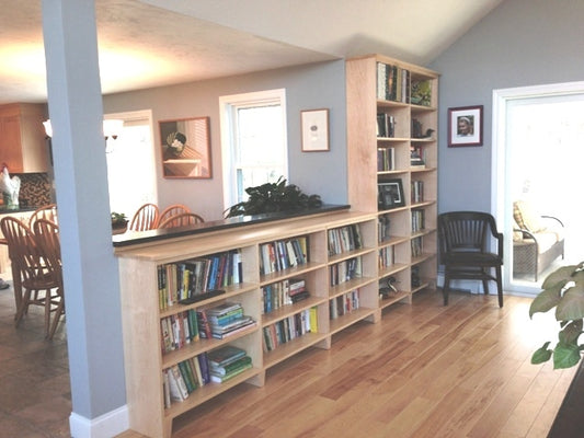 Custom Solid Maple Wall Shelving