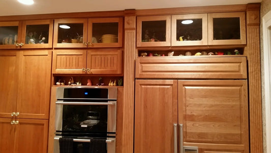 Custom Kitchen Cabinets with fluting and Rosets