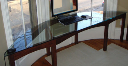 Arched Glass Top custom Desk