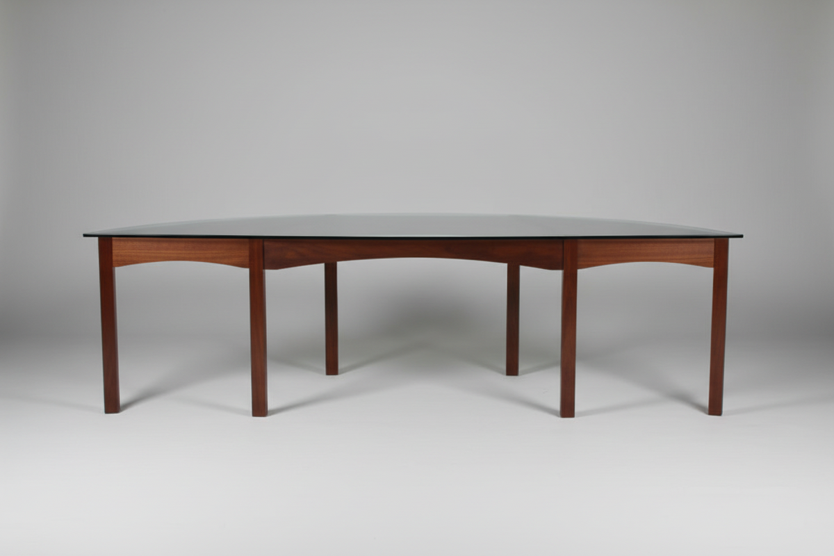 Arched Glass Top custom Desk