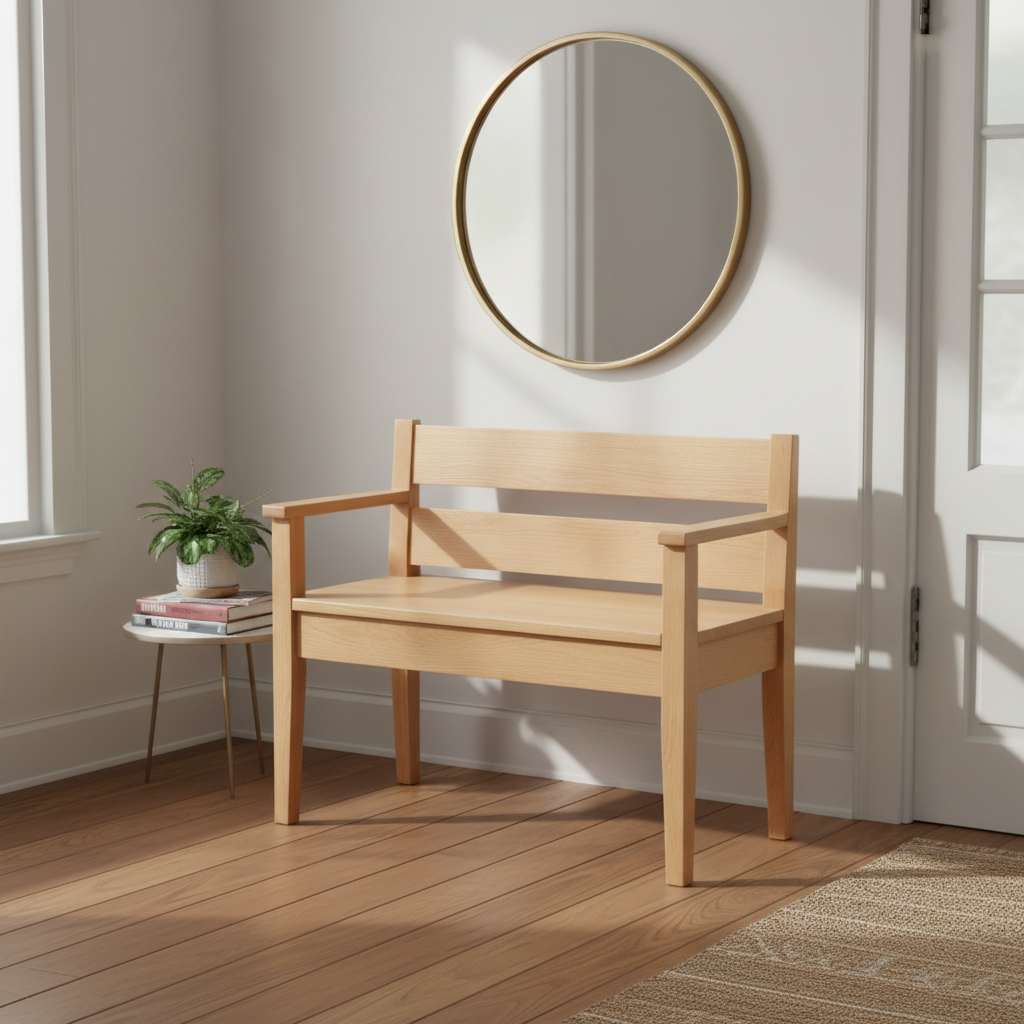 Shaker Benches with Arms