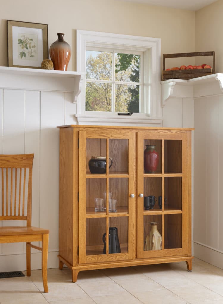 Shaker Display Cherry Cabinet