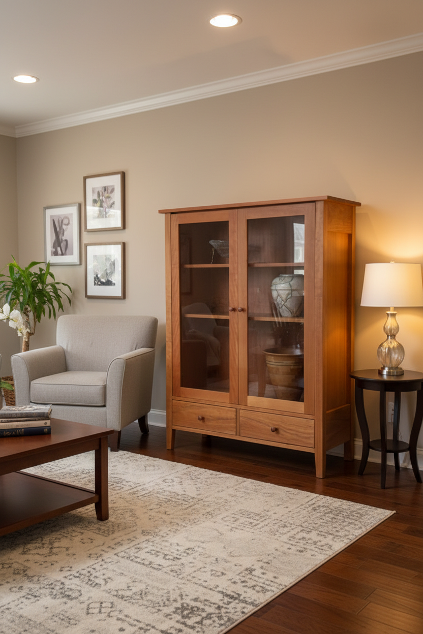 Cherry Readers Cabinet