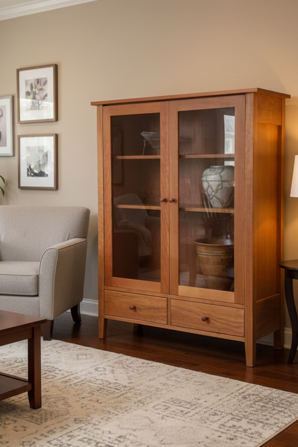 Cherry Readers Cabinet