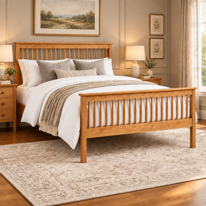 Shaker Spindle bed