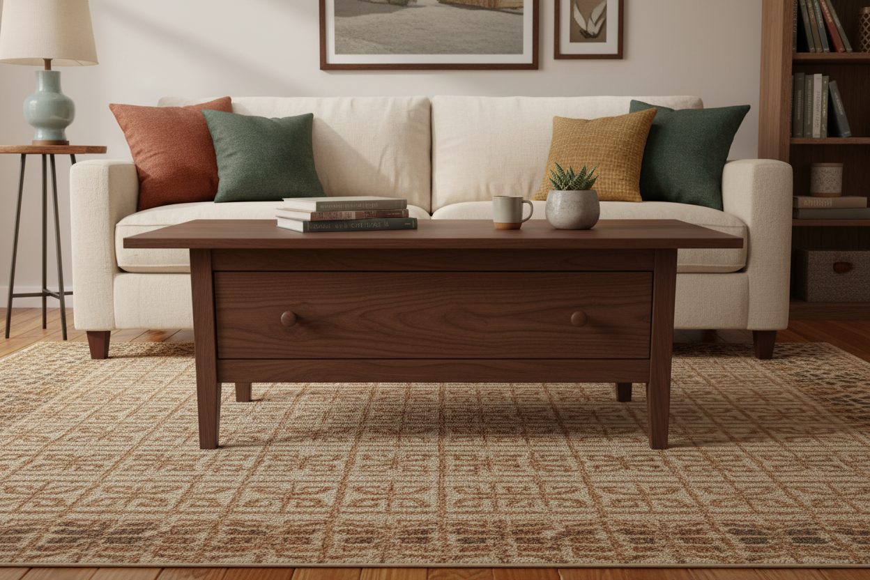 Shaker Coffee Table with Large Drawer