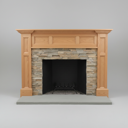 Fireplace Mantel with Dentil Mouldings