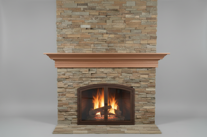 Fireplace Mantel with Double Crowning