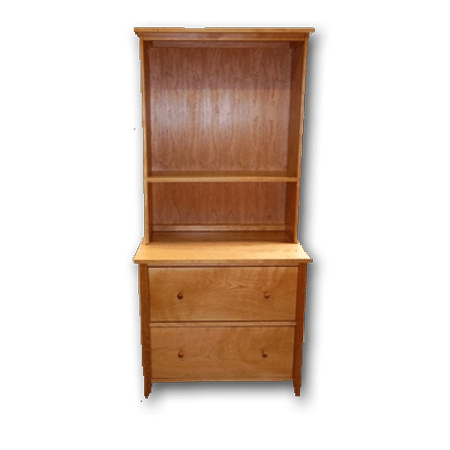 Solid Cherry Optional Hutch Shown 34"W X 42"H x 12.25"D