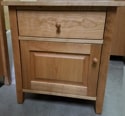 Shaker Large Night Stand w/one Drawer and Raised Panel door under