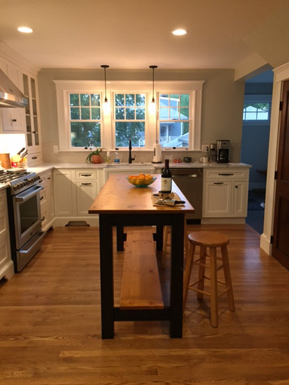 Custom Island with reclaimed pine boards