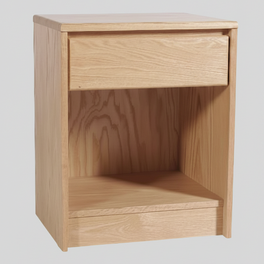 Contemporary Oak Small Nightstand