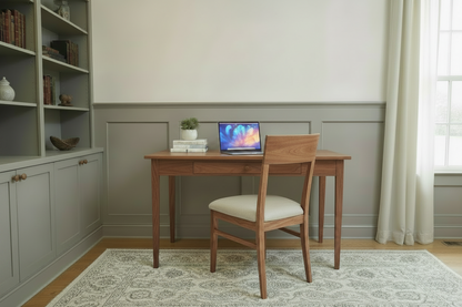 Shaker Tapered leg desk crafted in Solid Hardwoods