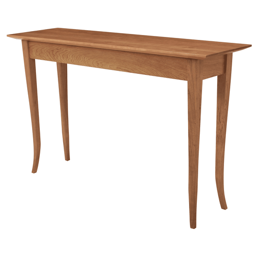 14X48 Solid Cherry Flare Leg Sofa Table