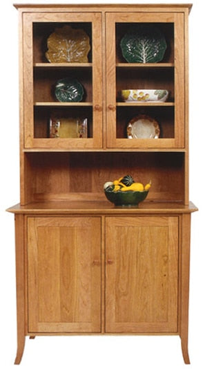 Flared Leg 2 Door Buffet And Hutch