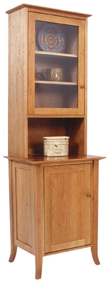 Flared Leg One Door Buffet And Hutch
