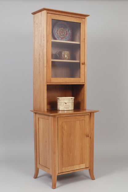 Flared Leg One Door Buffet And Hutch