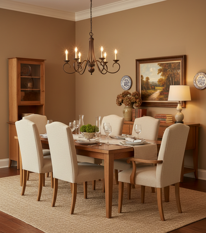 Flared Leg One Door Buffet And Hutch
