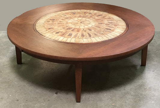 Custom Solid Cherry Coffee table with tile insert
