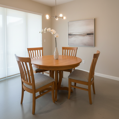 Athens Round Solid top or extension Table
