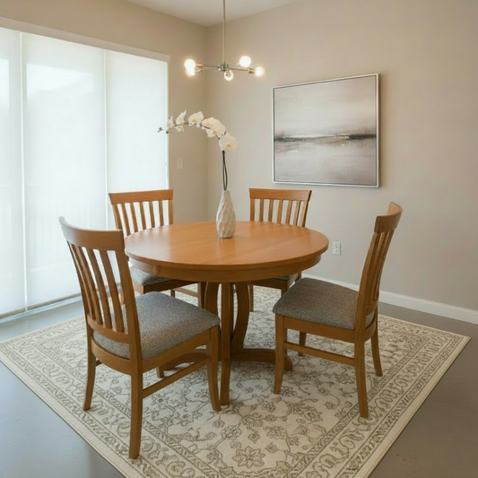 Athens Round Solid top or extension Table