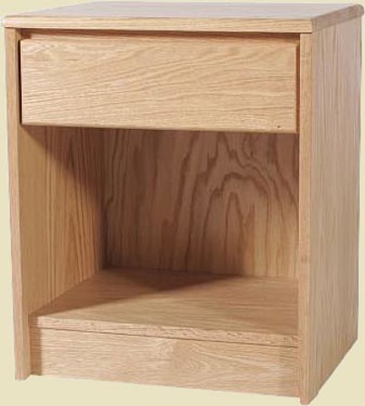 Contemporary Oak Large Nightstand