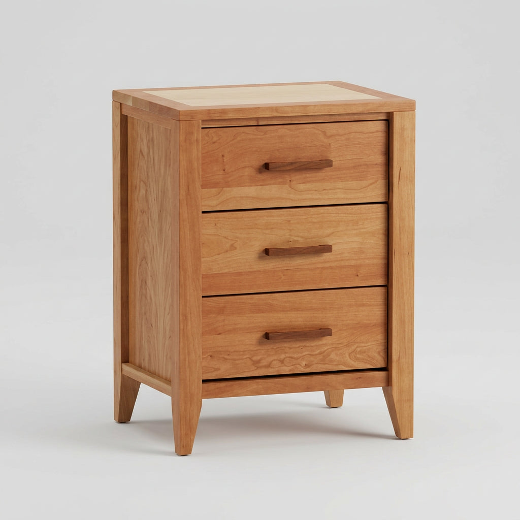 Luna 3 Drawer Nightstand