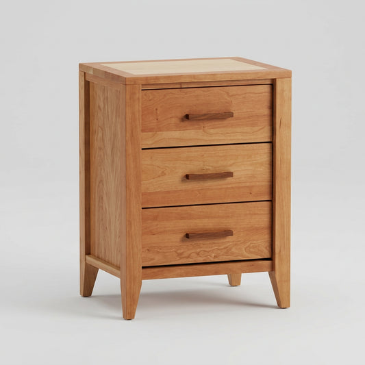 Luna 3 Drawer Nightstand