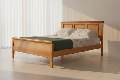 Carriage Raised Panel Bed